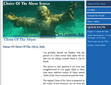 Tablet Screenshot of christoftheabyss.net